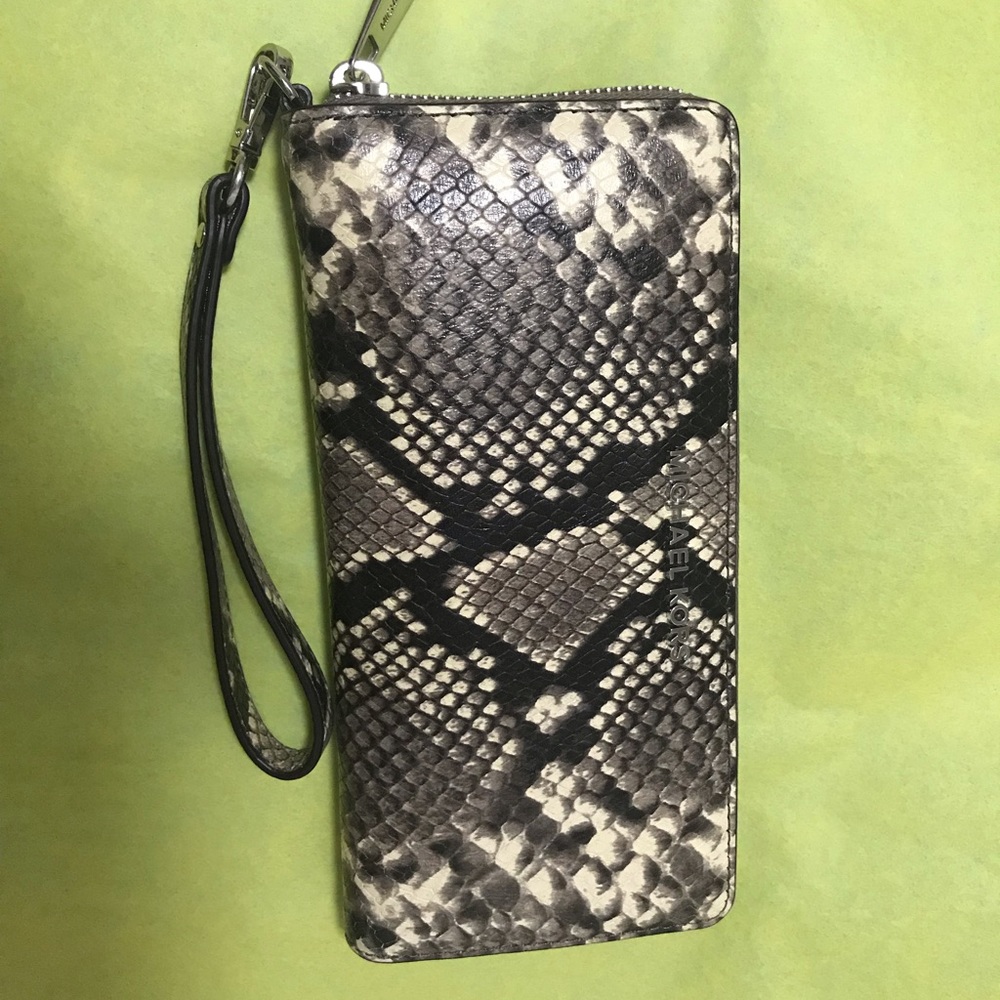 Michael Kors Snakeskin Wristlet